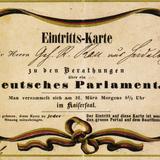 Eintrittskarte zum Frankfurter Vorparlament
